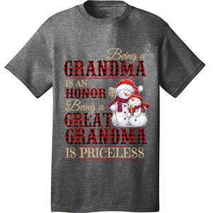 Being A Grandma Is An Honor Being Great Grandma Is Priceless T-Shirt