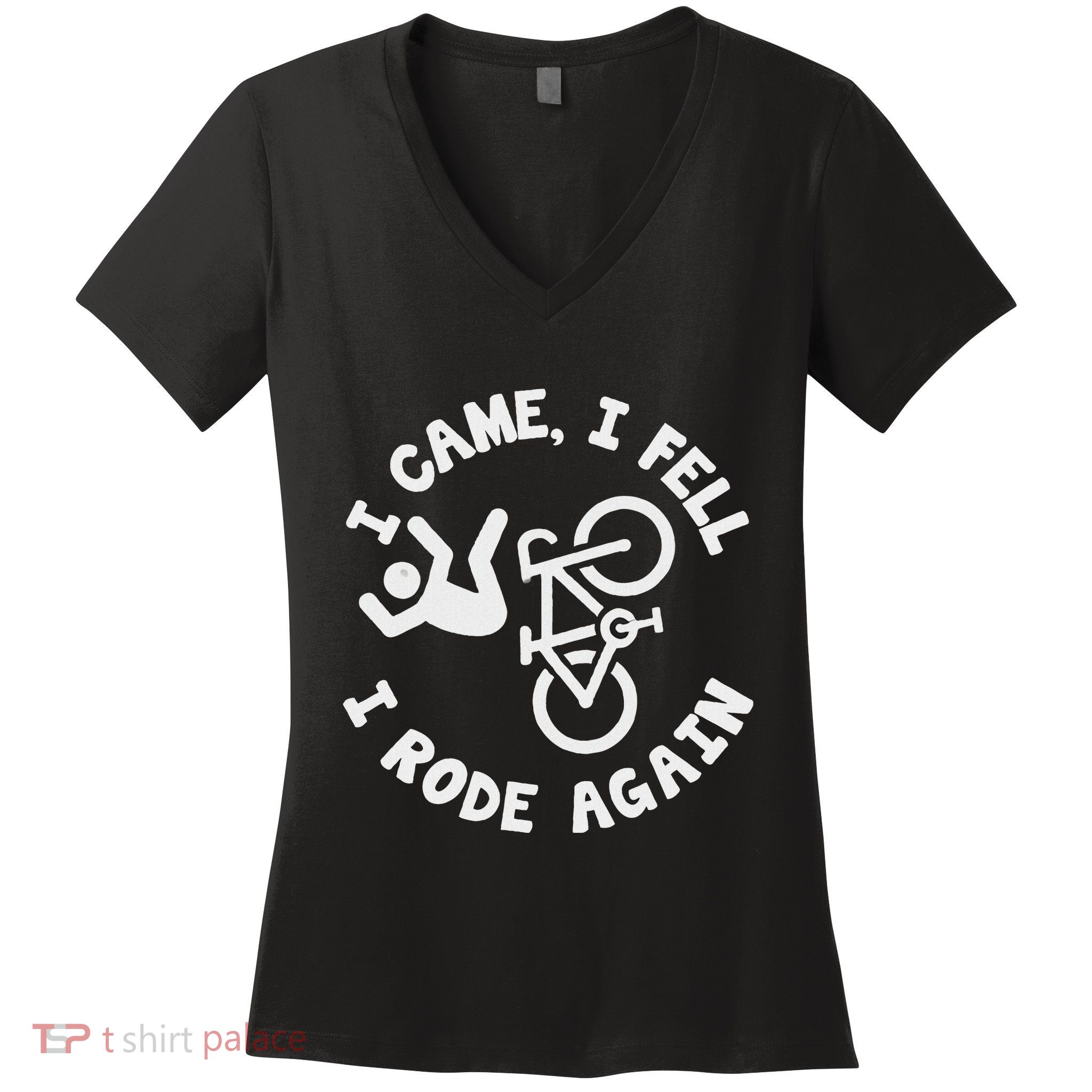Bike Accident Get Well Bicycle Crash Survivor Recovery Women's V-Neck T-Shirt