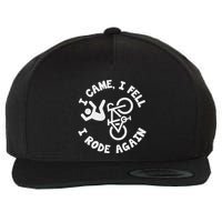 Bike Accident Get Well Bicycle Crash Survivor Recovery Wool Snapback Cap
