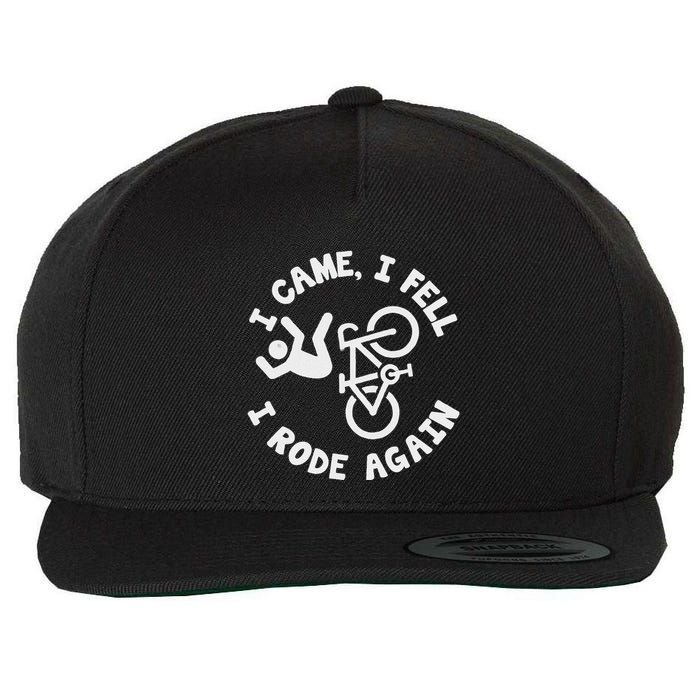 Bike Accident Get Well Bicycle Crash Survivor Recovery Wool Snapback Cap