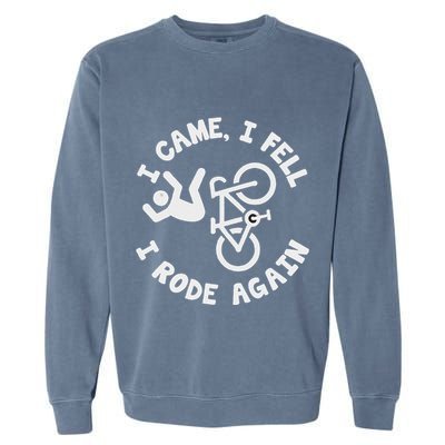 Bike Accident Get Well Bicycle Crash Survivor Recovery Garment-Dyed Sweatshirt