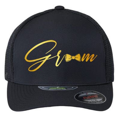 Bride And Groom Husband And Wife Matching Wedding Flexfit Unipanel Trucker Cap