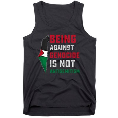 Being Against Genocide Is Not Antisemitism Support Palestine Tank Top