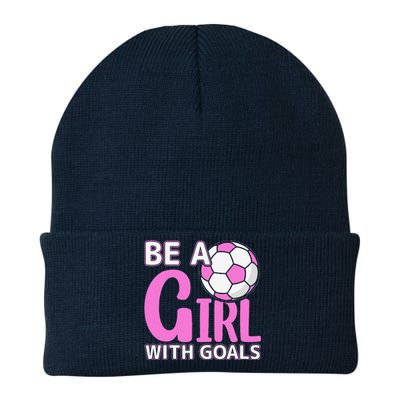 Be A Girl With Goals I Soccer Knit Cap Winter Beanie