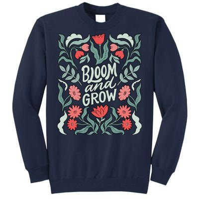 Bloom And Grow Retro Flower Floral Tall Sweatshirt