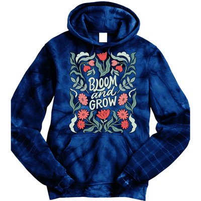 Bloom And Grow Retro Flower Floral Tie Dye Hoodie