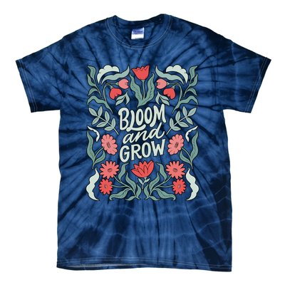 Bloom And Grow Retro Flower Floral Tie-Dye T-Shirt