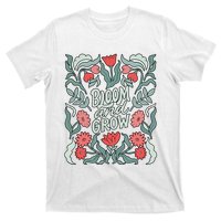 Bloom And Grow Retro Flower Floral T-Shirt