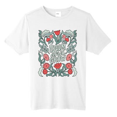 Bloom And Grow Retro Flower Floral Tall Fusion ChromaSoft Performance T-Shirt