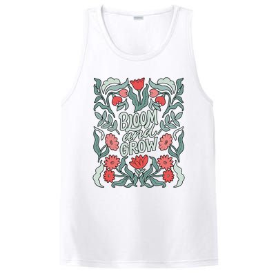 Bloom And Grow Retro Flower Floral PosiCharge Competitor Tank