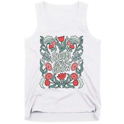 Bloom And Grow Retro Flower Floral Tank Top