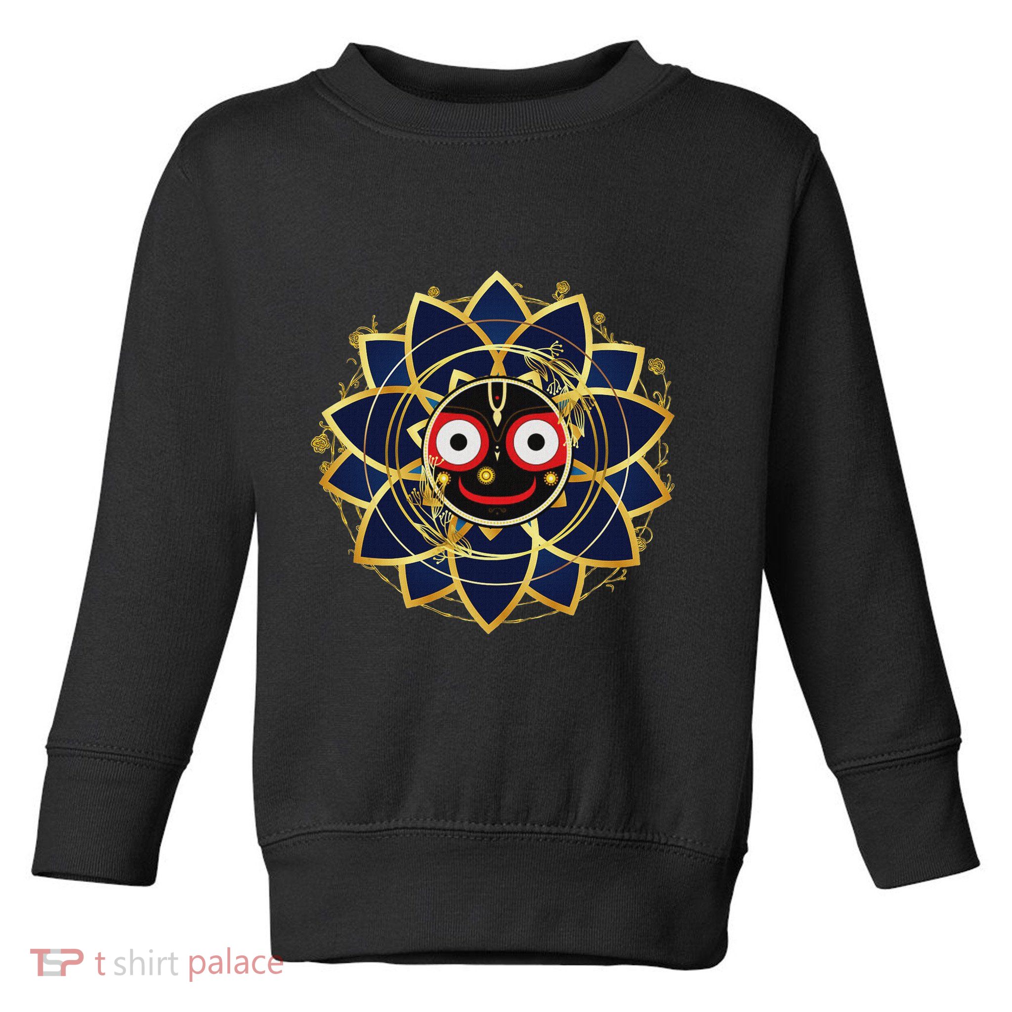 Blue And Gold Jagannath Hindu Hare Krishna Toddler Sweatshirt