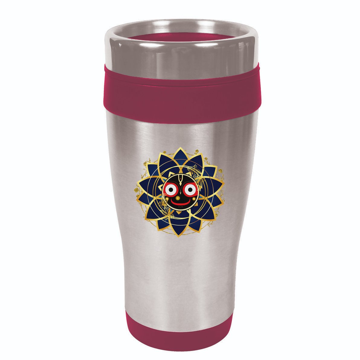 Blue And Gold Jagannath Hindu Hare Krishna 16oz Travel Tumbler