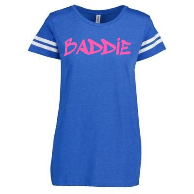 Baddie Aesthetic Graffiti Design Baddies Fandom Enza Ladies Jersey Football T-Shirt