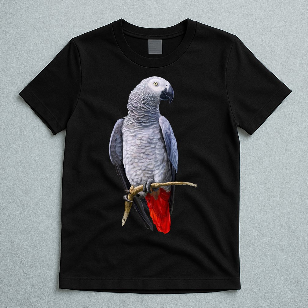 Beautiful African Grey Parrot T-Shirt