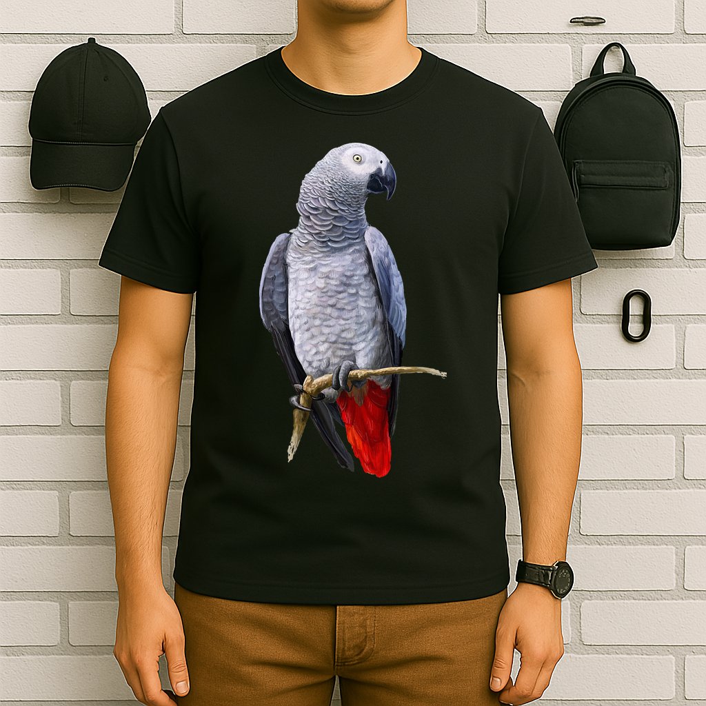 Beautiful African Grey Parrot T-Shirt