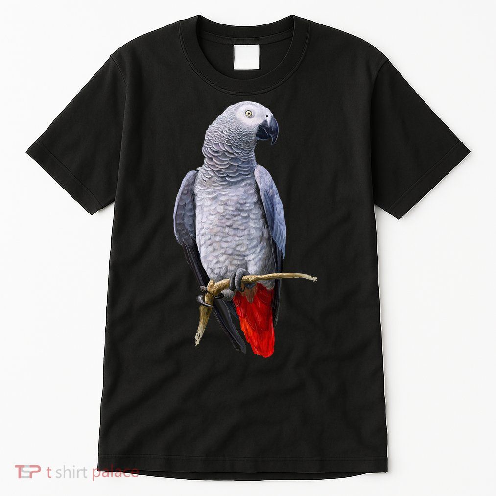 Beautiful African Grey Parrot Tall T-Shirt