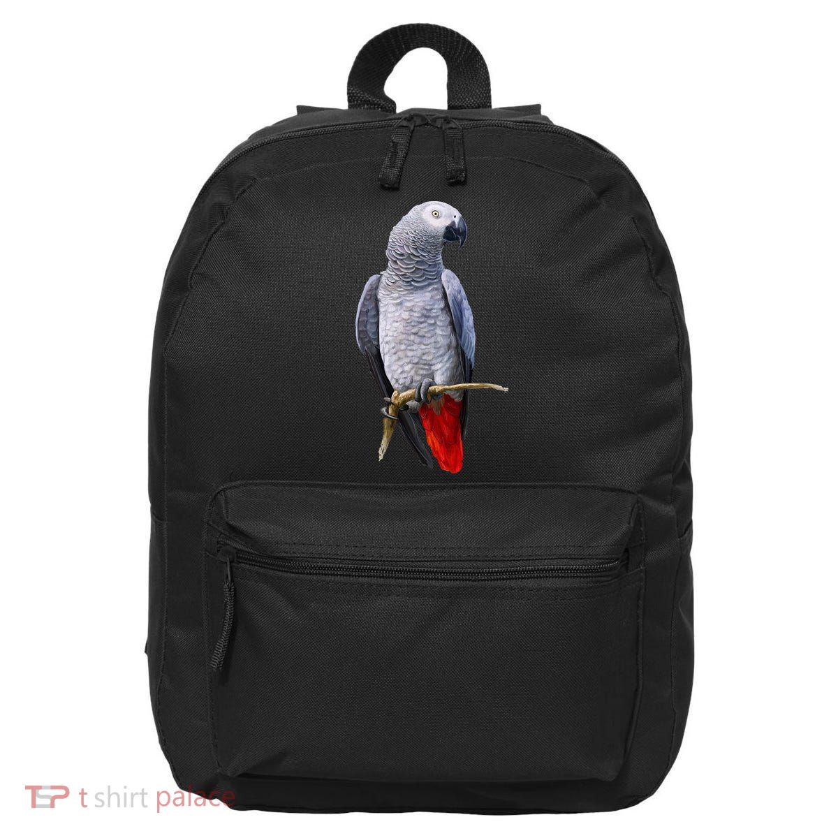 Beautiful African Grey Parrot 16 in Basic Backpack