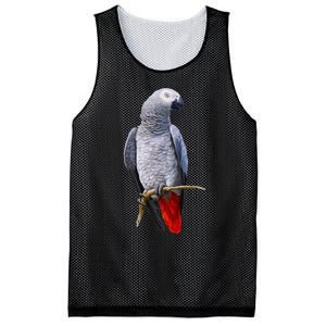 Beautiful African Grey Parrot Mesh Reversible Basketball Jersey Tank