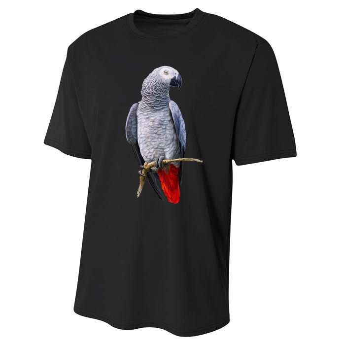 Beautiful African Grey Parrot Performance Sprint T-Shirt