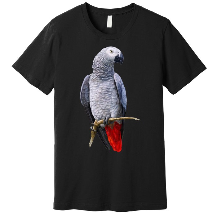 Beautiful African Grey Parrot Premium T-Shirt