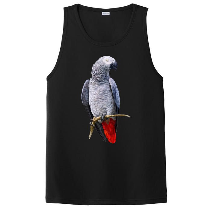 Beautiful African Grey Parrot PosiCharge Competitor Tank