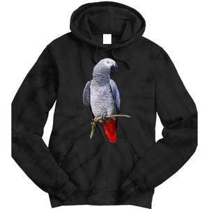 Beautiful African Grey Parrot Tie Dye Hoodie