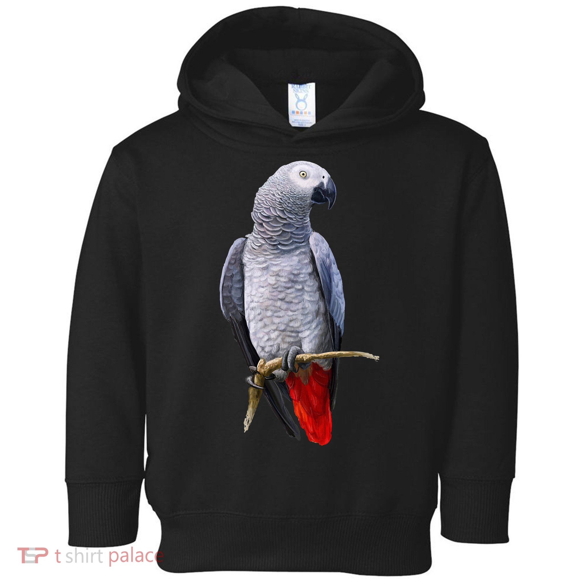 Beautiful African Grey Parrot Toddler Hoodie