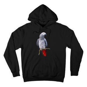 Beautiful African Grey Parrot Tall Hoodie