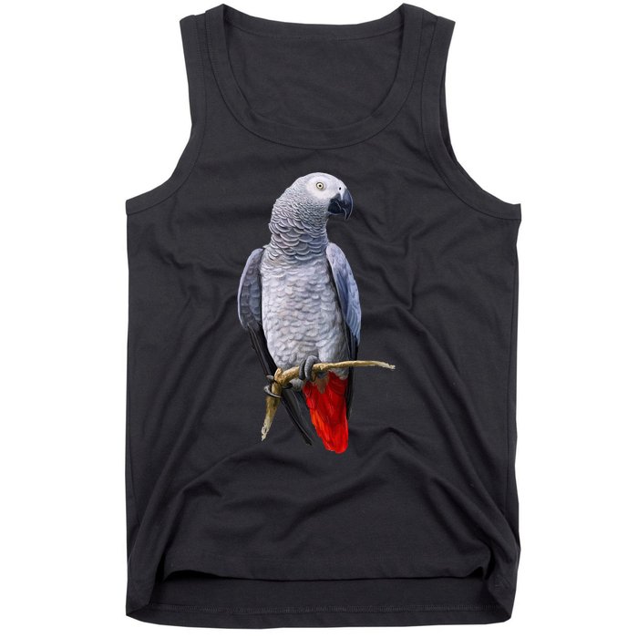 Beautiful African Grey Parrot Tank Top