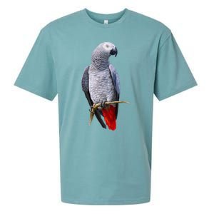 Beautiful African Grey Parrot Sueded Cloud Jersey T-Shirt