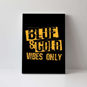 Blue And Gold Game Day Group For High School Football Canvas