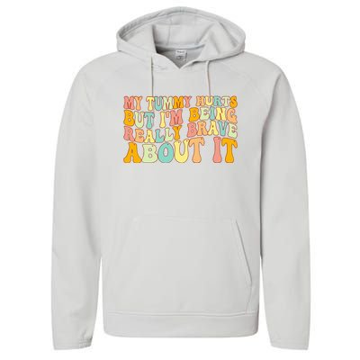 Brave and Groovy Conquering Tummy Troubles Performance Fleece Hoodie