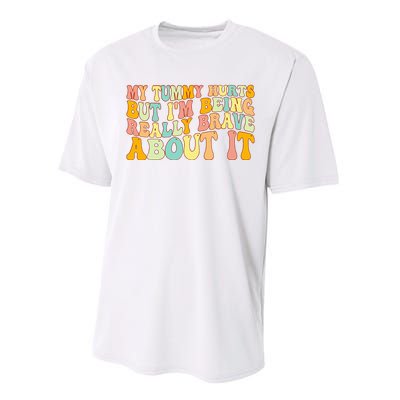 Brave and Groovy Conquering Tummy Troubles Performance Sprint T-Shirt