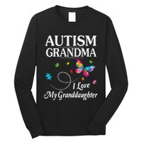 Butterfly Autism Grandma I Love My Granddaughter Autistic Long Sleeve Shirt