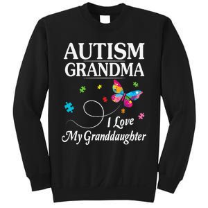 Butterfly Autism Grandma I Love My Granddaughter Autistic Sweatshirt