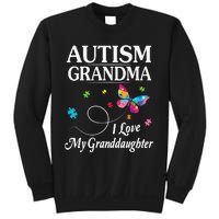 Butterfly Autism Grandma I Love My Granddaughter Autistic Sweatshirt