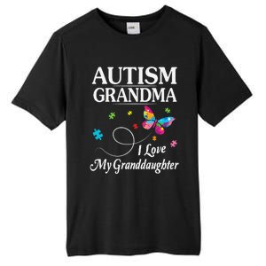 Butterfly Autism Grandma I Love My Granddaughter Autistic Tall Fusion ChromaSoft Performance T-Shirt