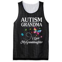 Butterfly Autism Grandma I Love My Granddaughter Autistic Mesh Reversible Basketball Jersey Tank