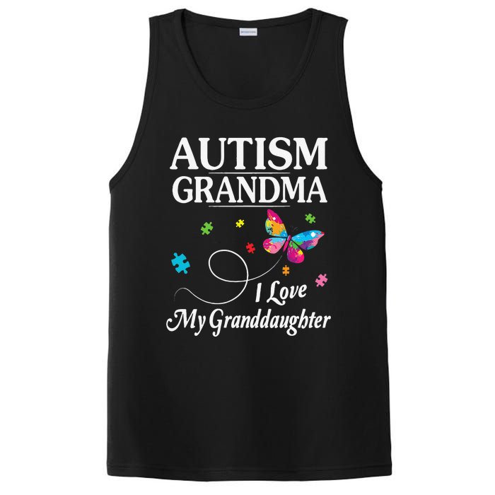 Butterfly Autism Grandma I Love My Granddaughter Autistic PosiCharge Competitor Tank