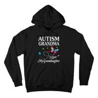 Butterfly Autism Grandma I Love My Granddaughter Autistic Tall Hoodie