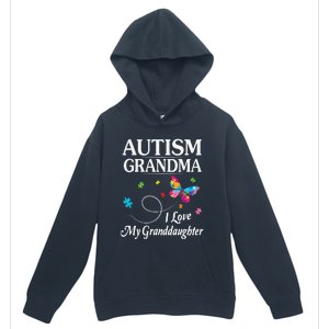 Butterfly Autism Grandma I Love My Granddaughter Autistic Urban Pullover Hoodie