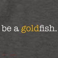 Be A Goldfish Goldfish Funny Quotes Vector Backpack