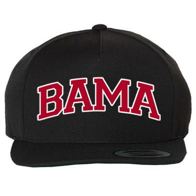 Bama Alabama Gifts Al State Graphic Wool Snapback Cap