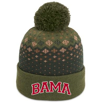 Bama Alabama Gifts Al State Graphic The Baniff Cuffed Pom Beanie