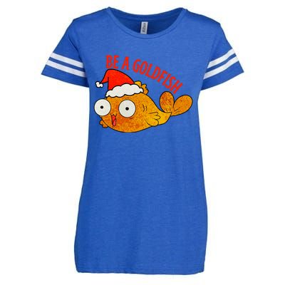 Be A Goldfish Funny Christmas Enza Ladies Jersey Football T-Shirt