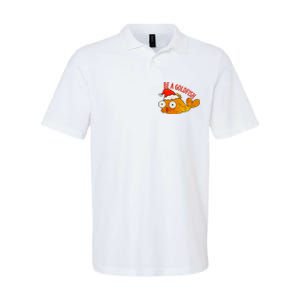 Be A Goldfish Funny Christmas Softstyle Adult Sport Polo