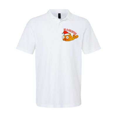 Be A Goldfish Funny Christmas Softstyle Adult Sport Polo