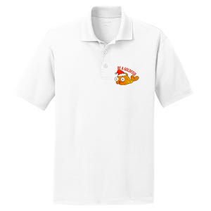 Be A Goldfish Funny Christmas PosiCharge RacerMesh Polo