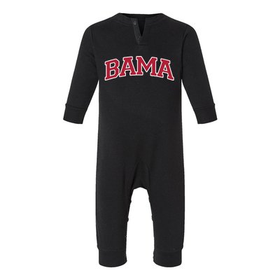 Bama Alabama Gifts Al State Graphic Infant Fleece One Piece